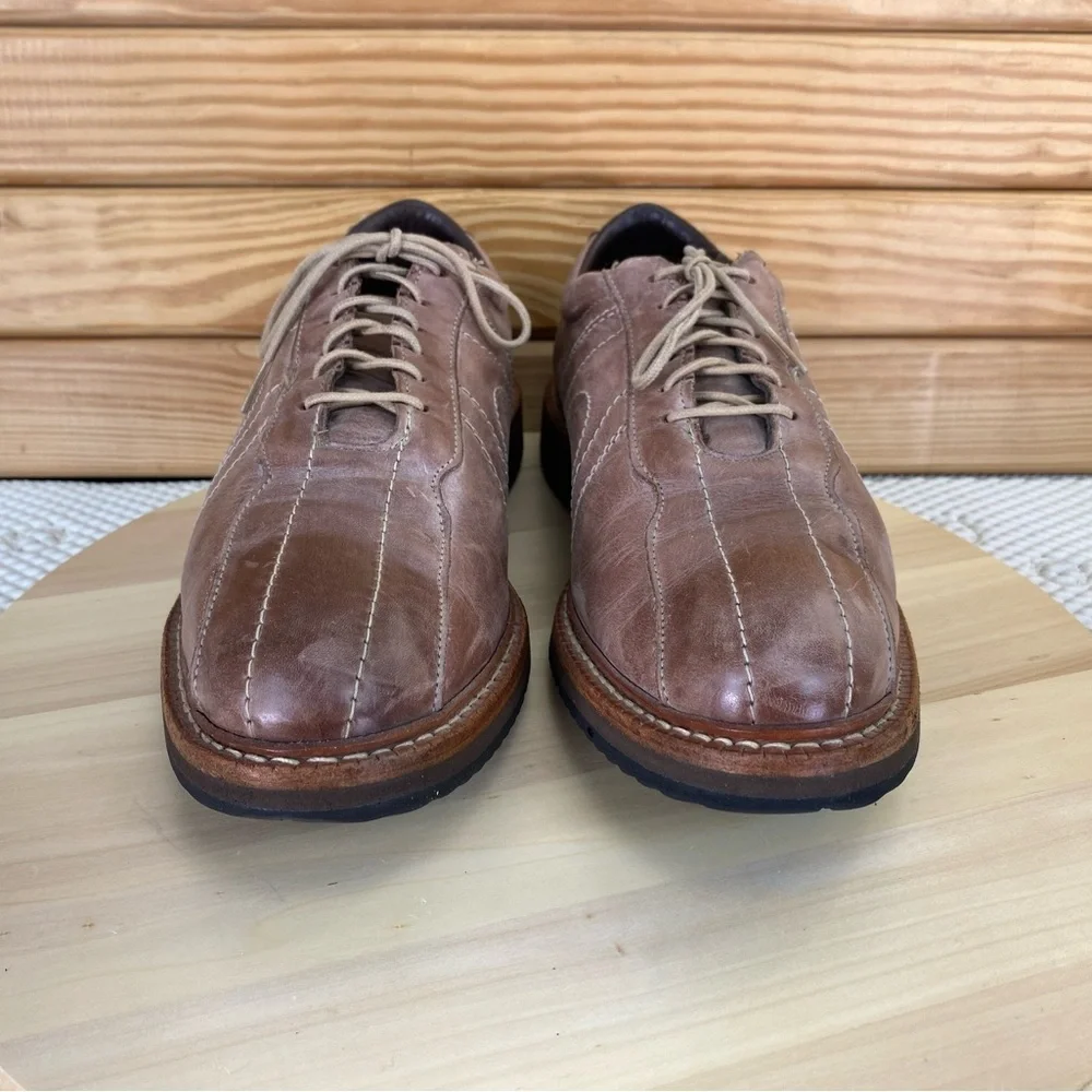 Allen Edmonds Voyager Antique Brown Leather Lace Up Oxfords Shoe Men's 10.5 WIDE